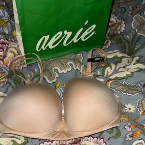 aerie Nude Lightly Padded T-Shirt Bra